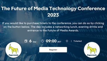 Papermule Sponsoring The Future of Media Technology 2023 Conference